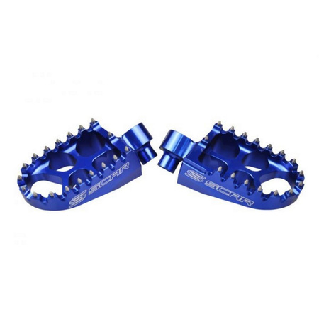 Podnóżki aluminiowe evo yamaha yz/yzf/wr kolor niebieski