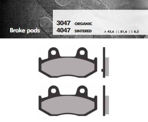 Klocki hamulcowe kh411 spiek metaliczny (złote) burgman (ft 4047)