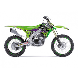 KOMPLET NAKLEJEK (OKLEIN) KAWASAKI KX 450F '12-'15 DREAM 5 KOLOR ZIELONY CZARNY