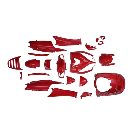 Zestaw plastików nadwozia Qt-4 czerwony 2013