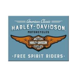 Magnes Harley-Davidson Logo Blue 14375