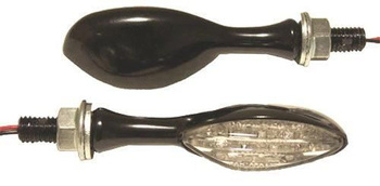 KIERUNKOWSKAZY UNIWERSALNE (PARA) (DŁUGOŚĆ 7 CM / 3,5 CM) KOLOR CZARNY (HOMOLOGACJA)