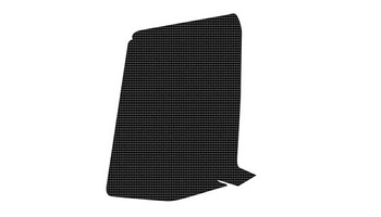 Komplet naklejek (oklein) na puszkę filtra ktm exc '08-'11, sx '07-'10 (carbon look fober)