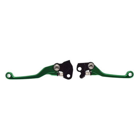 Dźwignia hamulca i sprzęgła do Kawasaki zielona komplet