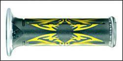 Manetki 01684/f-tg (120 mm/22 mm) z otworem kolor czarny/żółty