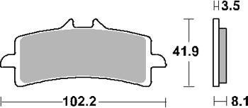 Hamulcowe kh447 racing dual carbon kolor czarny