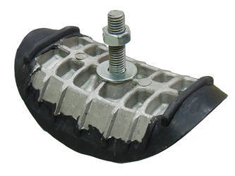 Trzymak opony aluminiowy z gumą 2,50'