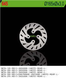 Tarcza hamulcowa tył beta rev 3 125/200/250/270 '03-'08 (165x3) (4x10,5mm)