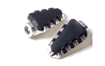 Podnóżki Puig Trail - Wymagają Adapterów- Srebrne