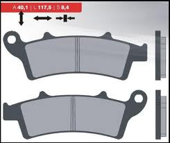 Klocki hamulcowe kh324 spiek metaliczny (złote) (ft 4096)