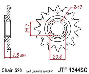 Zębatka przednia 2320 14 honda crf 250r 18-19 samooczyszczająca (232014jtsc) (łańc. 520)