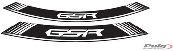 Paski na felgi puig do suzuki gsr600 (logo gsr) białe