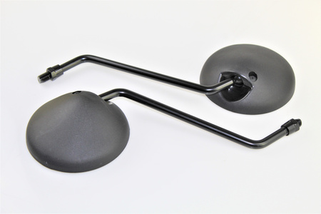 Komplet Lusterek Okrągłych 10mm 2xprawy Gwint