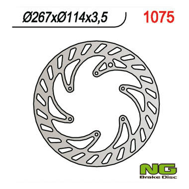 Tarcza hamulcowa przód cpi 50 supermoto '05-'08 (śr. 267mm) (267x-x3,5)(6x6,5mm)