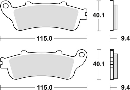 Klocki hamulcowe kh281 organic honda st 1100 pan european 96-02, tył (wyprzedaż)
