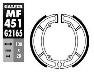 Szczęki hamulcowe tył sh506 yamaha dt 125lc '84-, dt 80lc '85-'88, rd 125lc '82-'86, sr 250 '80-'97, tt 250/350 '86-'92