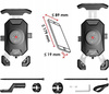 Uchwyt motocyklowy z ładowarką indukcyjną na telefon montowany na kierownicę lub lusterko typ: r15w-pd wireless