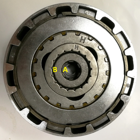 Kompletne Sprzęgło Odśrodkowe Atv Cab 50cc "B" Ns139fmh-090011-B