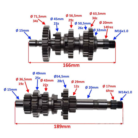 Skrzynia biegów do ATV Bashan BS250S-5
