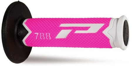 Manetki pg788 off road (22+25mm, dł.115mm) kolor biały/różowy fluo/ czarny (trójskładnikowe) (788-302) (pg788/13)