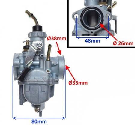 Gaźnik do motocykla Yamaha Xt 125 Ybr 125