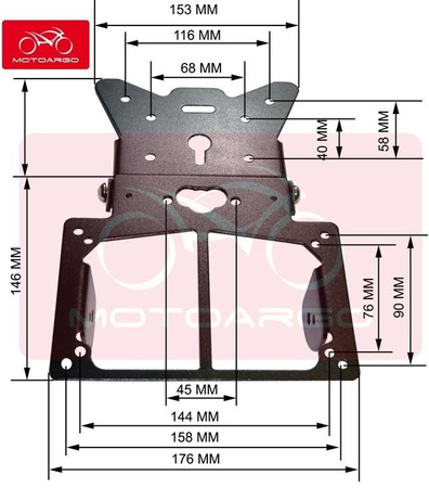 MOCOWANIE TABLICY REJESTRACYJNEJ Z OŚWIETLENIEM