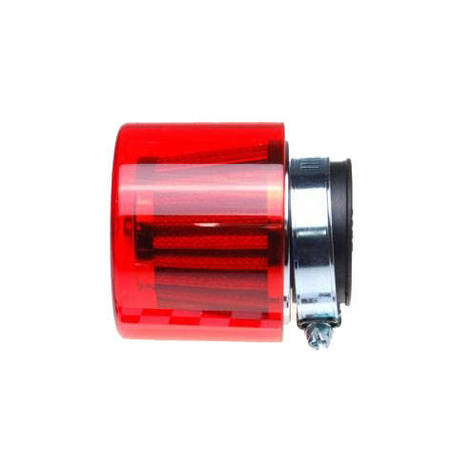 Filtr powietrza 38 mm osłona plastikowa czerwona
