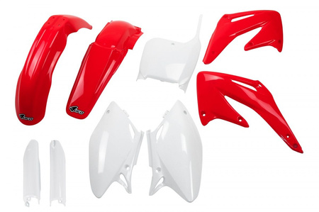 Komplet Plastików (Full Kit) Z Osłonami Teleskopów (Amortyzatorów) Honda Crf 450 R '02-'03 Kolor Oem (Czerwony/Biały) (Ho106e999)