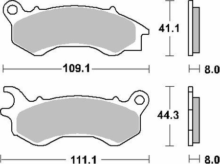 Hamulcowe kh603 maxi carbon tech kolor czarny pasuje do: honda nsc/pcx/scv, peugoet django przód