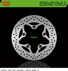 Tarcza hamulcowa tył suzuki gsx 1400 '02-'07 (260x105x5)