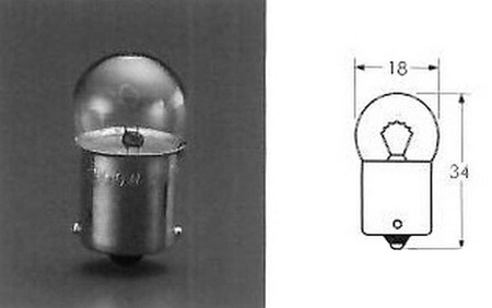 Żarówka kierunkowskazu skuter 4T 2T 12V 10W Ba15S