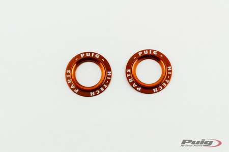 Zestaw pierścieni aluminiowych puig do protektorów  do honda cbr1000rr fireblade 04-13 pomarańczowe
