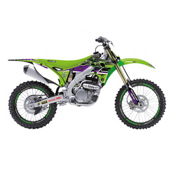 KOMPLET NAKLEJEK (OKLEIN) KAWASAKI KX 250F '13-'16 DREAM 4 KOLOR ZIELONY CZARNY