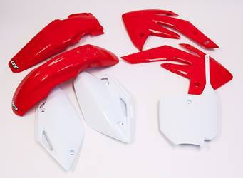 Komplet plastików honda crf 150 '07-'17 kolor oem czerwony/biały
