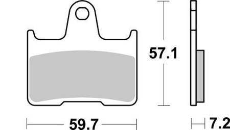 Hamulcowe kh254 street excel/racing ng sinter kolor złoty bmw m 1000 rr  '21-'22 - tył