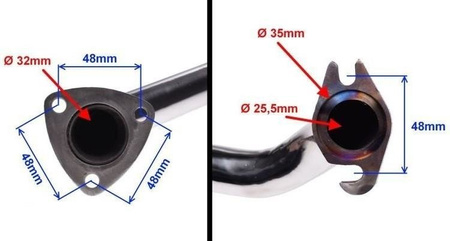 Kolanko wydechowe odblokowane skuter Cpi Oliver