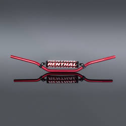 Kierownica 7/8 cala (22mm) mx handlebar red cr high/ricky johnson padded kolor czerwony z gąbką