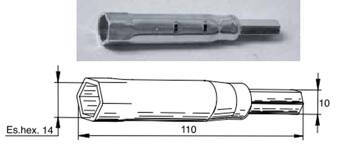 Klucz do świec zapłonowych honda 14mm 110mm