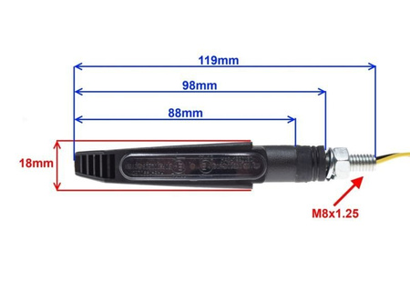 Kierunkowskaz led Sekwnecyjny do motocykli E4