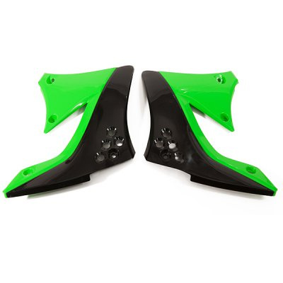 Osłony chłodnicy kawasaki kxf 450 '09-'11 kolor oem (czarny/zielony)