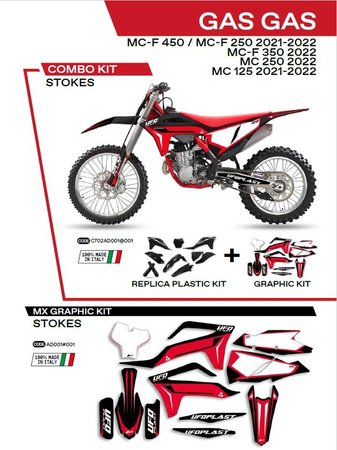 Komplet plastików plukomplet naklejek (oklein) gagamc 125 '21-'22