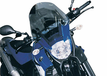 Szyba yamaha xt 660r/x (04-16) 37 x 36,5 cm przyciemniana