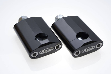 mocowanie/podwyżki kierownicy (22,2mm) wys. 58,5mm ze śrubą m12 kolor czarny (bm-16bk22)