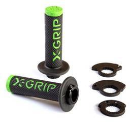 manetki braaaap grips lock-on-grip green kolor zielon-gripy z adapterami rolgazu
