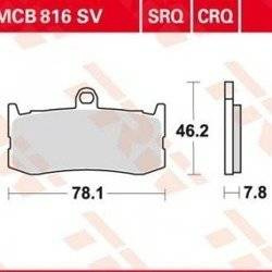 KLOCKI HAMULCOWE TRW MCB816CRQ