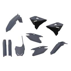 Komplet plastików suzuki rm 125/250 '01-'08 restyling (rmz 450 '22) z plastronem kolor kolor szary nardo grey