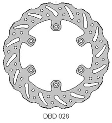 Tarcza hamulcowa tył yamaha yz125 wrf 250 wr 250 '02-07 (245x115x4mm)