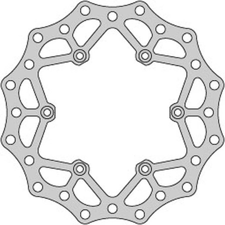 Tarcza hamulcowa tył ktm 2t/4t '91-21, husaberg, husquarna, gas-gas (220x110x4mm)