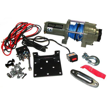 Wyciągarka atv uciąg 3000lbs / 1361kg - lina syntetyczna