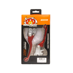 ZESTAW DŹWIGNIA SPRZĘGŁA I HAMULCA (NIEŁAMKI) KUTE GASGAG/HUSQVARNA/STAVARG (BRAKTEC) KOLOR CZERWONY